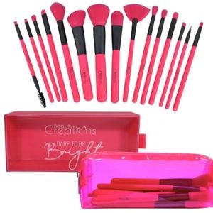BEAUTY CREATIONS DARE TO BE BRIGHT / BOMB AF - 15 PIECE BRUSH SET - NEW / SEALED